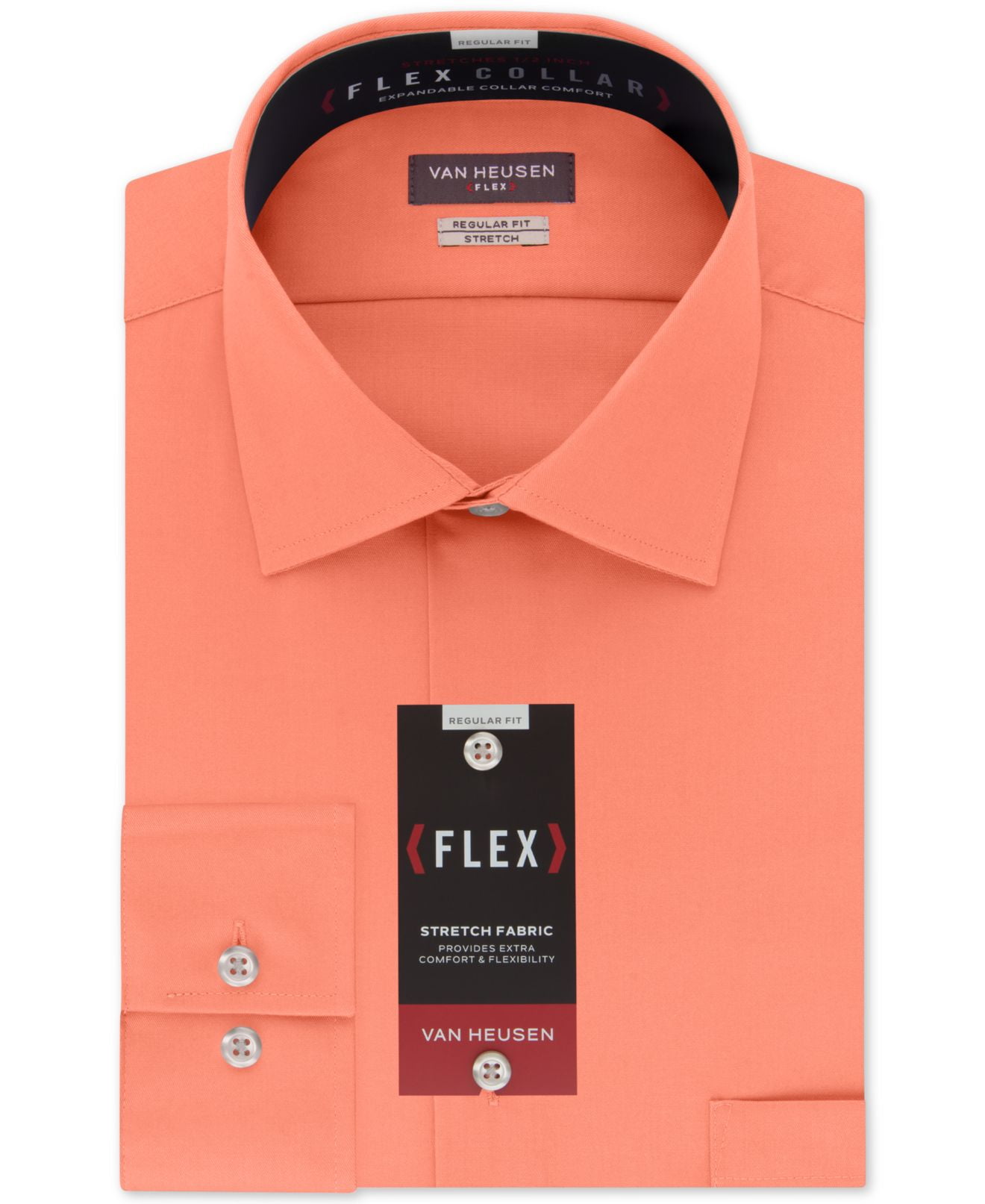 van heusen men's shirts size chart