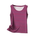 thumbnail image 3 of fatyb Women's Striped Casual Tank Tops Plus Size Crewneck Sleeveless Blouses Loose Summer Tee Shirts, 3 of 4