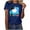 Navy, variant on Women Blouses Elegant Casual XL Womens T Shirts Graphic Tees Trendy Cute Summer Clothes for Women Over 50