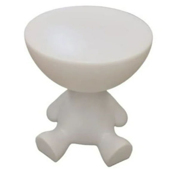 Plata Décor Import Inc Kids Teddy Side Table White, perfect beside beds, chairs or next to reading books