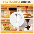 thumbnail image 4 of Honey Dispenser No Drip,No Drip Honey Dispenser Glass,Maple Syrup Dispenser, Honey Jar With Stand Honeycomb Shaped Honey Holder And Syrup Dispenser, Glass Honey Dispenser,Elegant Honeycomb Design,3PCS, 4 of 7