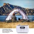 thumbnail image 4 of D323 Solar Hand-cranked Radio Portable Multi-function Card Screen Display Led Flashlight Radio For Outdoor Emergency, 4 of 5