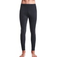 thumbnail image 2 of YMNXA Men's Leggings Elastic Waist Solid Color Mois-Ture-Absorbing And Heat-Generating Slim Fit Comfortable Stretchy Warm Pants For Daily Wear,Black,Xl, 2 of 5