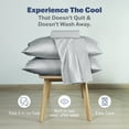 thumbnail image 3 of Martex brrr° King Cooling Pillowcase Pair | 300TC Cotton Blend | Gray, 3 of 5