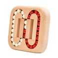 thumbnail image 2 of Cubo Giratorio de Madera con Forma de Frijol Mágico para Dedos, Juguete Antiestrés, Adorno, Suministros para Fiestas, Regalo, Rompecabezas para Adulto Perla acrílica, 2 of 8