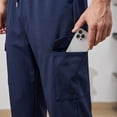 thumbnail image 6 of WQD Mens Cargo Sweatpants Baggy Gym Sweat Pants Drawstring Wide Leg Casual Lounge Pants with Pockets, 6 of 9