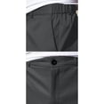 thumbnail image 4 of Zimjoy Men's Golf Shorts with Pocket 7" Elastic Waist Quick Dry Water Resistant Chino Shorts for Casual Office Dress Work, Gray L, 4 of 5