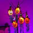 thumbnail image 3 of Decoración de Halloween Brillar Luces LED Calabaza Naranja, 3 of 5