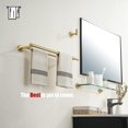 thumbnail image 4 of Double Towel Bar Matte Stainless Steel Bath Towel Rack for Bathroom Towel Holder Wall Mount Total Length TBLPB, 4 of 9