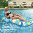 thumbnail image 4 of Flotadores para piscina Sunikko X para adultos con respaldo y 2 portavasos, color azul, 4 of 6