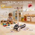 thumbnail image 3 of Ambifirner Safe Electric Kids Scooter for Kids 3+, 3 Wheeled Kick Scooter with Flash Deck, Extra Wide Light Up Big Wheels, Adjustable Heights, 3 of 8