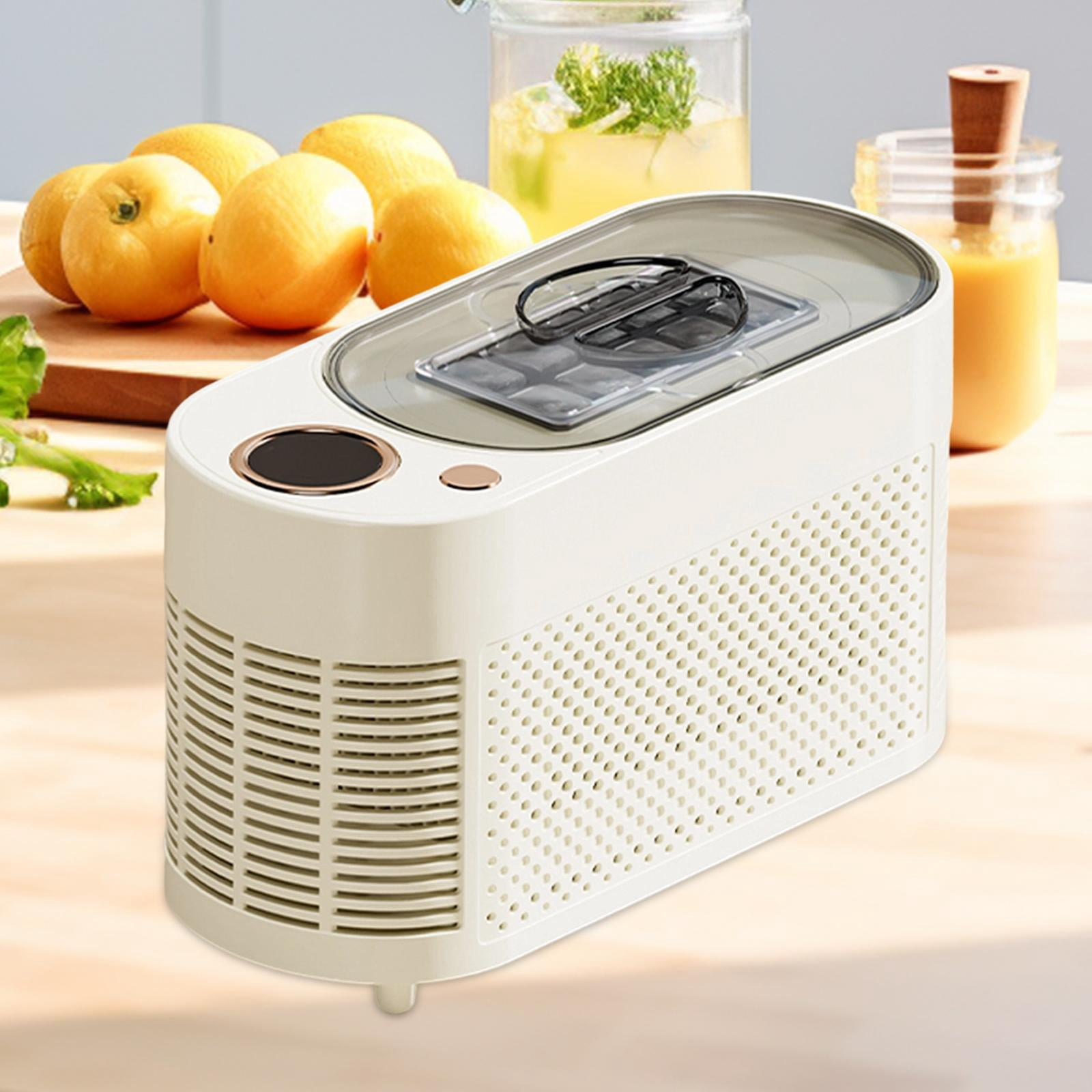 Baoblaze Desktop Ice Maker Fast Making Countertop Practical Convenient Premium 10 Cubes Cream White