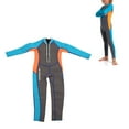thumbnail image 1 of Traje De Neopreno Para Niños, Traje De Baño De Neopreno De Manga Larga De 2,5 Mm, Tejido De Buceo Elástico En 4 Direcciones, Cremallera YKK, Cordón De Apertura Trasera, Tamaño, 1 of 7