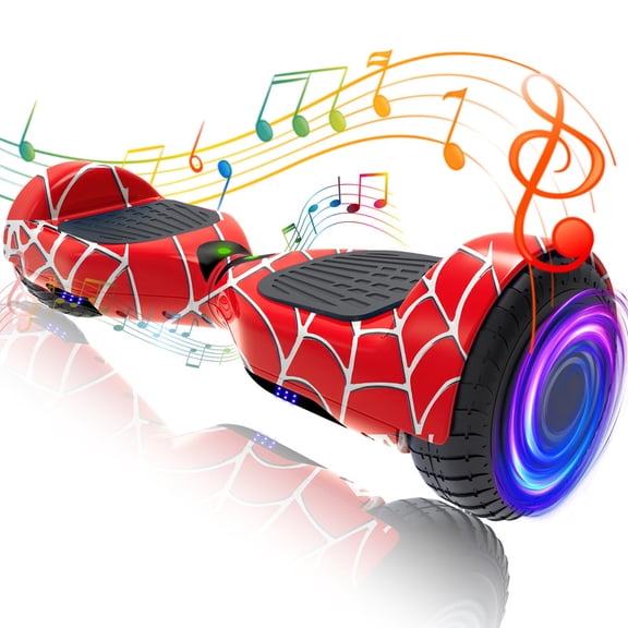 Off Road Hoverboards with Bluetooth, Tcdjtc Self Balancing Scooter with LED Lights, 6.5" Tires