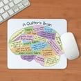 thumbnail image 3 of CafePress - Quilter's Brain Mousepad - Non-slip Rubber Mousepad, Gaming Mouse Pad, 3 of 6