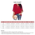 thumbnail image 5 of Blusa informal para mujer, blusas de verano para mujer, blusas de media manga con escote en V para mujer, blusa con cuello en V para mujer, eficiencia óptima, 5 of 5
