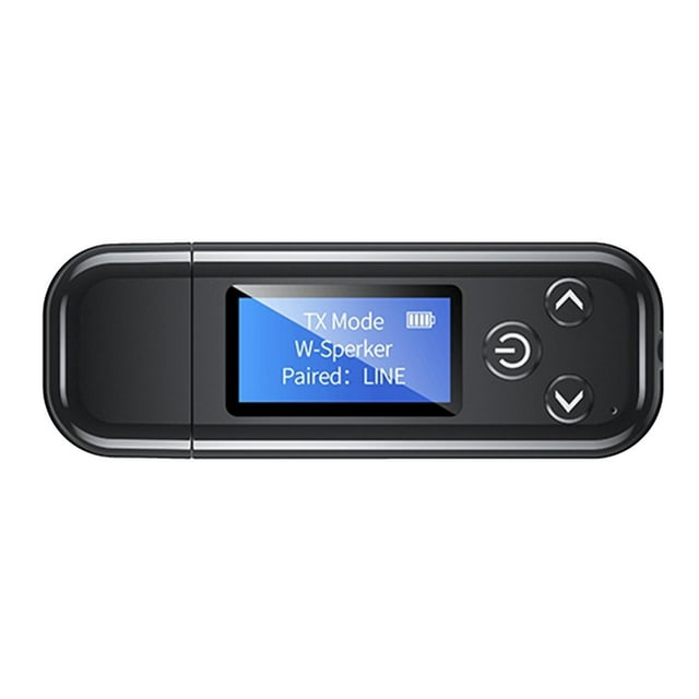 Bluetooth 5,0 ansmisor y receptor, portátil inalámbrico Bluetooth adaptador con LCD/3,5mm salida estéreo para sistema de sonido Baoblaze Adaptador