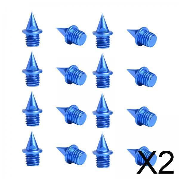 2x16x Clavos De Repuesto Para Zapatillas De Atletismo De 7 Mm Para Correr, Escalar, Competir, Color Azul