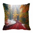thumbnail image 1 of EREHome Housse de Coussin Carpatiens d'Automne Forêt alpine Neige 16x16 Pouces, 1 of 1