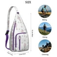 thumbnail image 3 of Unicorn Magic Sling Backpack&nbsp;- Shimmering Mythical Horse Design Crossbody Shoulder Bag with USB Charging Port for Tech Essentials, 3 of 4