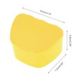 thumbnail image 4 of Unique Bargains 1 Pc Braces Box Portable Denture Cases Yellow, 4 of 5