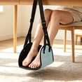 thumbnail image 6 of Travel Foot Rest Hammock, Adjustable Airplane Footrest With Foldable Design And Comfortable Support, Portable Leg Rest Sling for Flights Car Rides Office Work And Long Trips, 6 of 9