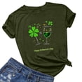 thumbnail image 2 of CHUMUD Womens St Patricks Day Shirt Green Shamrock Shirts St Patricks Day Clover Graphic Tshirt Tops, 2 of 4