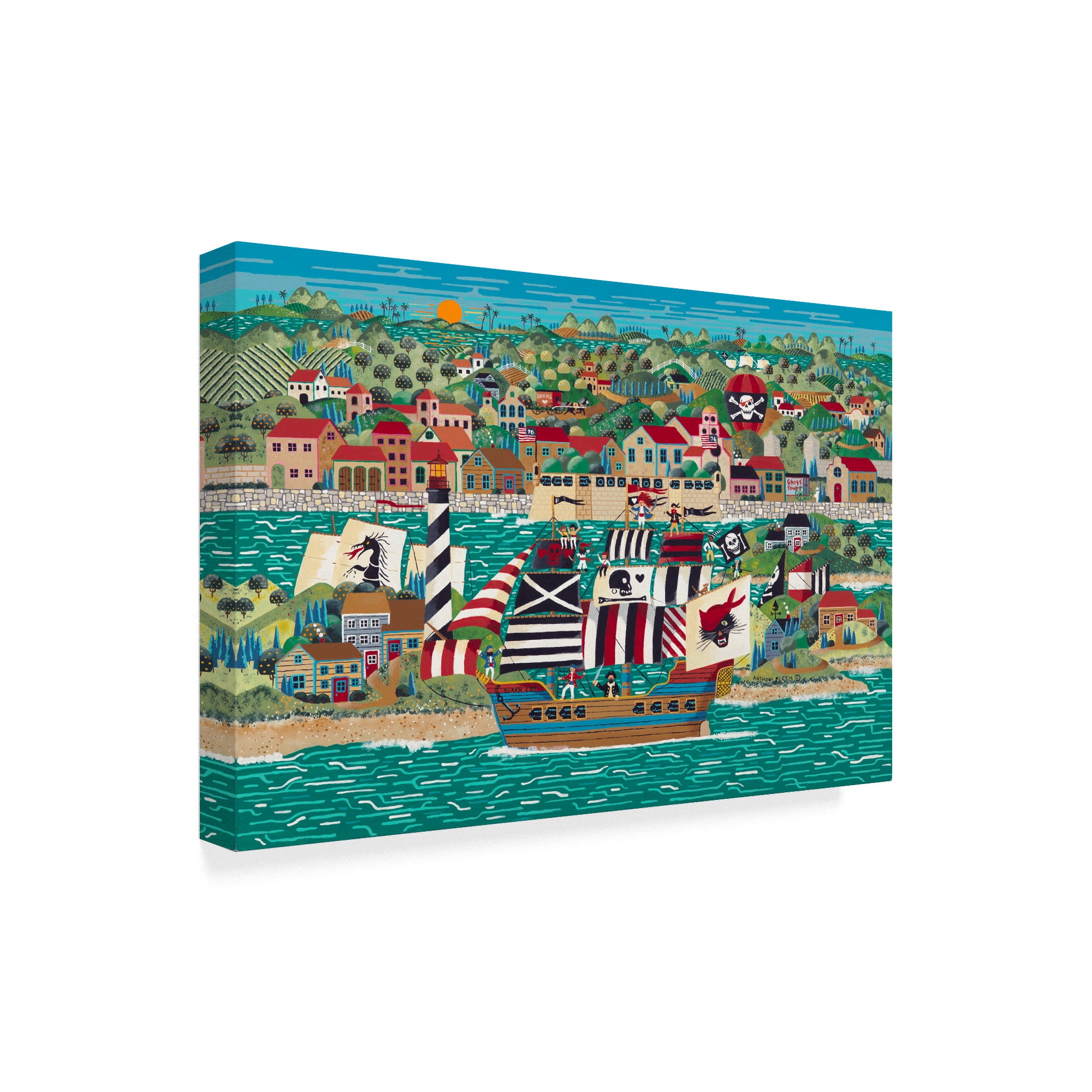Trademark Fine Art 'The Pirates Of St Augustine' Canvas Art by Anthony Kleem