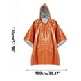 thumbnail image 2 of CxhicLuv Emergency Raincoat 39.3×51.1 Inch – Waterproof, Windproof, Reflective, Outdoor Thermal Poncho with PE Aluminum Film – Ideal for Hiking, Camping, Perfect for Outdoor Explorers, 2 of 6
