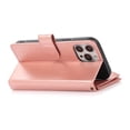 thumbnail image 2 of Allytechgroup iPhone 16 Pro Wallet Case, 9 Cards Holder Zipper Wallet Case for Women Men Shockproof Hand Strap Full Protective Flip Stand Case Cover for Apple iPhone 16 Pro, Rosegold, 2 of 7