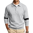 thumbnail image 6 of Polo Shirt Men Long Sleeve Casual Dress Pullover Sweatshirts for Men | Collared Button Golf Polos, Soft Stretch Fabric Regular Fit, Casual Business Fall Clothes, 6 of 6