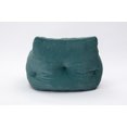 thumbnail image 4 of Velvet Fabric Bean Bag Chair for Adults & Kids, Lazy Bean Bag Sofa with Memory Foam & Soft Backrest for Bedroom, Living Room, Playroom, 39.37''x37.00''x27.56'', Bear 250lbs, Green, 4 of 7