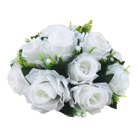 Artificial Silk Rose Ball – Romantic Wedding Centerpiece & Home Table Decoration, Realistic Simulation Flower Arrangement