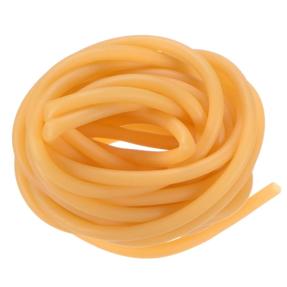 8 Meter Length Natural Latex Rubber Tubing, 4x8mm(IDxOD) Rubber Tube Hose, Yellow