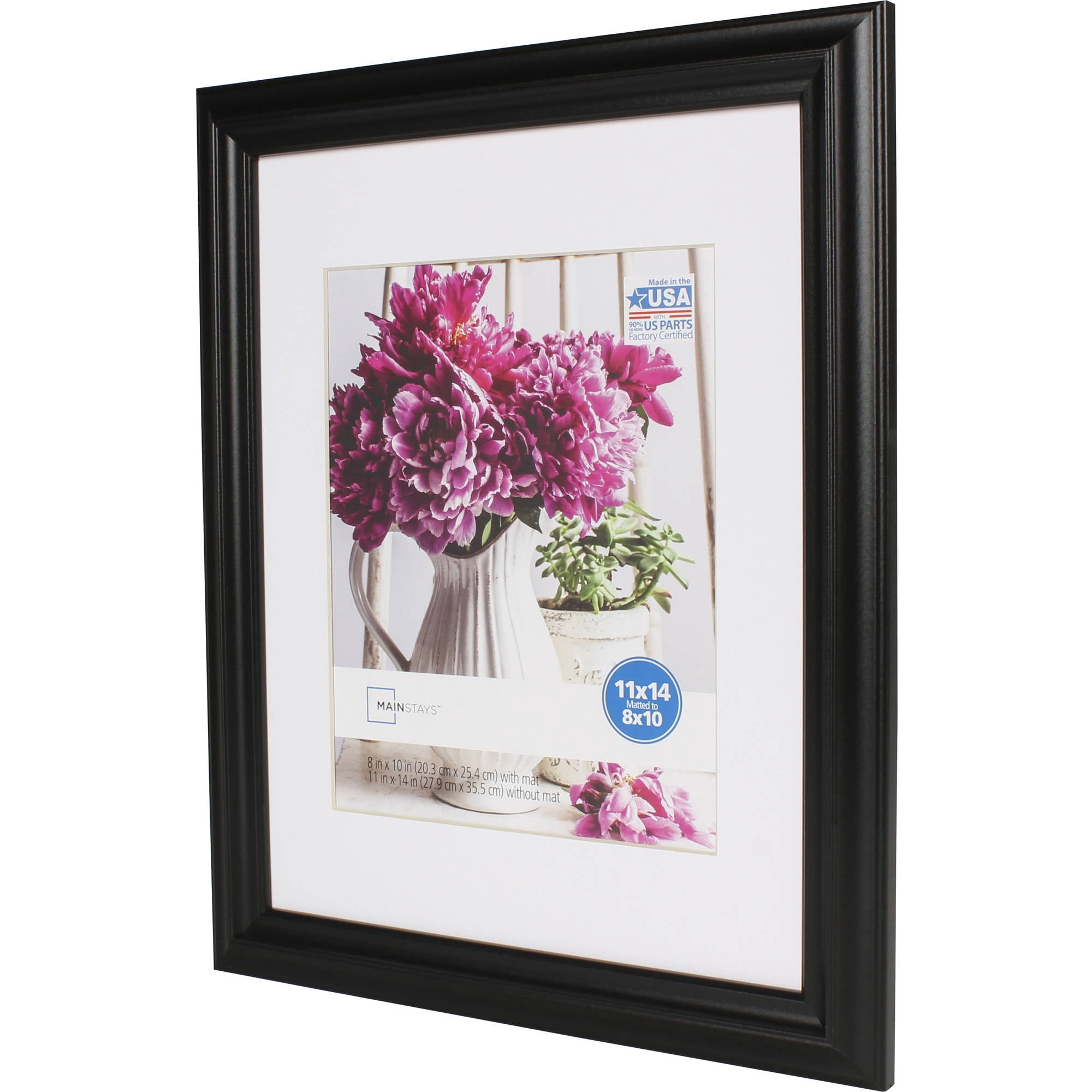 Mainstays Traditional Black Picture Frame, 11 x 14