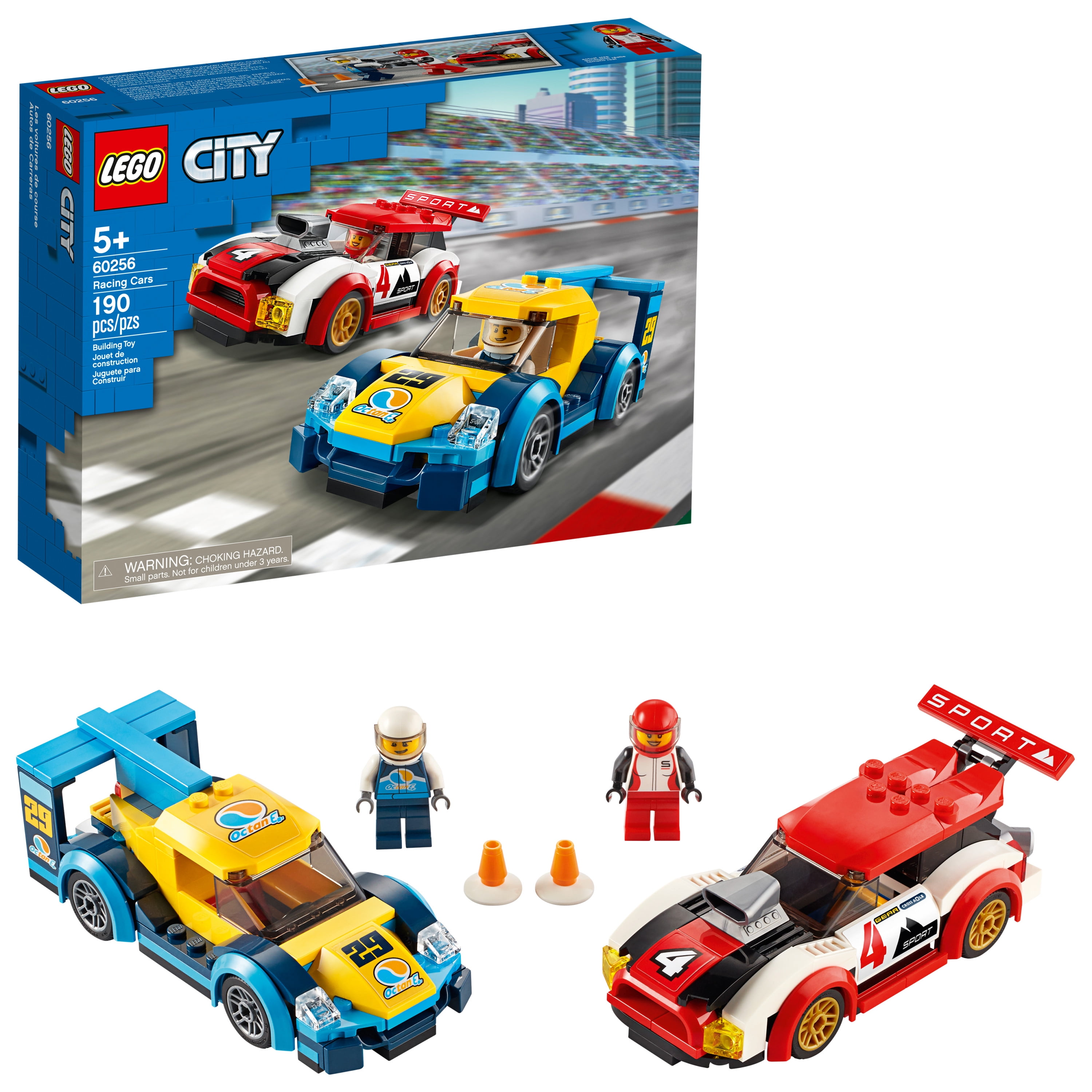 usund Inspirere bassin LEGO City Racing Cars 60256 Buildable Toy for Kids (190 Pieces) -  Walmart.com