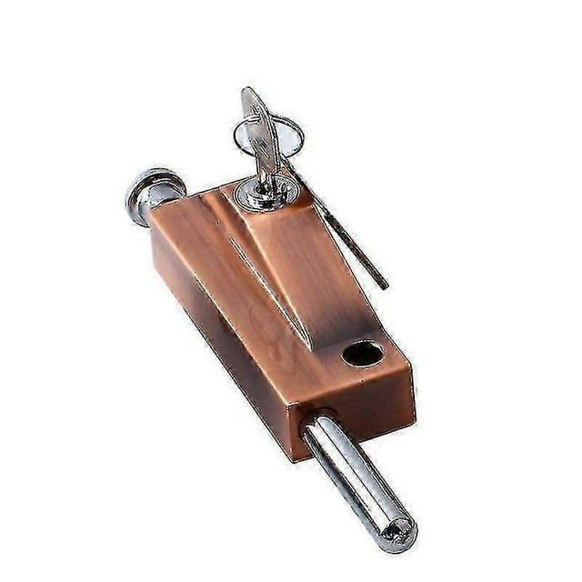 Garage Door Multifunctional Door Lock Universal Door Lock With 1 Key Indoor And Outdoor Universal Red Bronze Niuniu CY