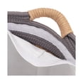 thumbnail image 6 of Seville Classics Natural Water Hyacinth and Rope Round Hamper with Liner, Gray, 6 of 7