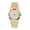 Gold/Red, variant on The Baguette Royal Timepiece Lit with rectangular brilliant cut diamond crystals on Blinged Out Hip Hop watch Bezel and Band - ST10386 Gold