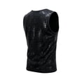 thumbnail image 4 of Girls Sequin Tank Tops Sleeveless Crewneck Sparkly Stage Performance Casual Dance Vests for Kids Size 110, 4 of 5