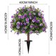 thumbnail image 3 of Hogar y jardín, flores artificiales, árbol de simulación para jardín, decoración de jardín verde, maceta pequeña para insertar en el suelo., 3 of 4