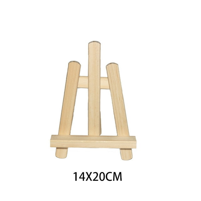 Caballete pequeño de madera maciza plegable para escritorio, estante de exhibición de escritorio de madera para niños, caballete pequeño para bocetos al óleo