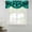 Aqua, variant on Green Rose Tie Up Valance Curtains for Windows, Kitchen Curtains Window Treatments, Elegance Fantasy Flowers Romantic Short Window Shades Valances for Bedroom Bathroom Cafe 42"x18"