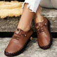 thumbnail image 4 of KINODAY Solid Color Casual Shoes  Lace Up Low-top Soft-sole Shoes  Light & Comfy Women‘s Walking Shoes, 4 of 7