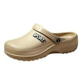 thumbnail image 1 of MIASHUI Womens Clogs Beach Water Shoes Walking Sandals Home Travel Slippers,Khaki,9, 1 of 8