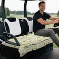 thumbnail image 5 of XYZCANDO Universal 2-Seat Golf Cart Seat Cover With 4 Storage Pockets - Non-Slip Washable Terry Cloth Golf Cart Accessory, 5 of 9