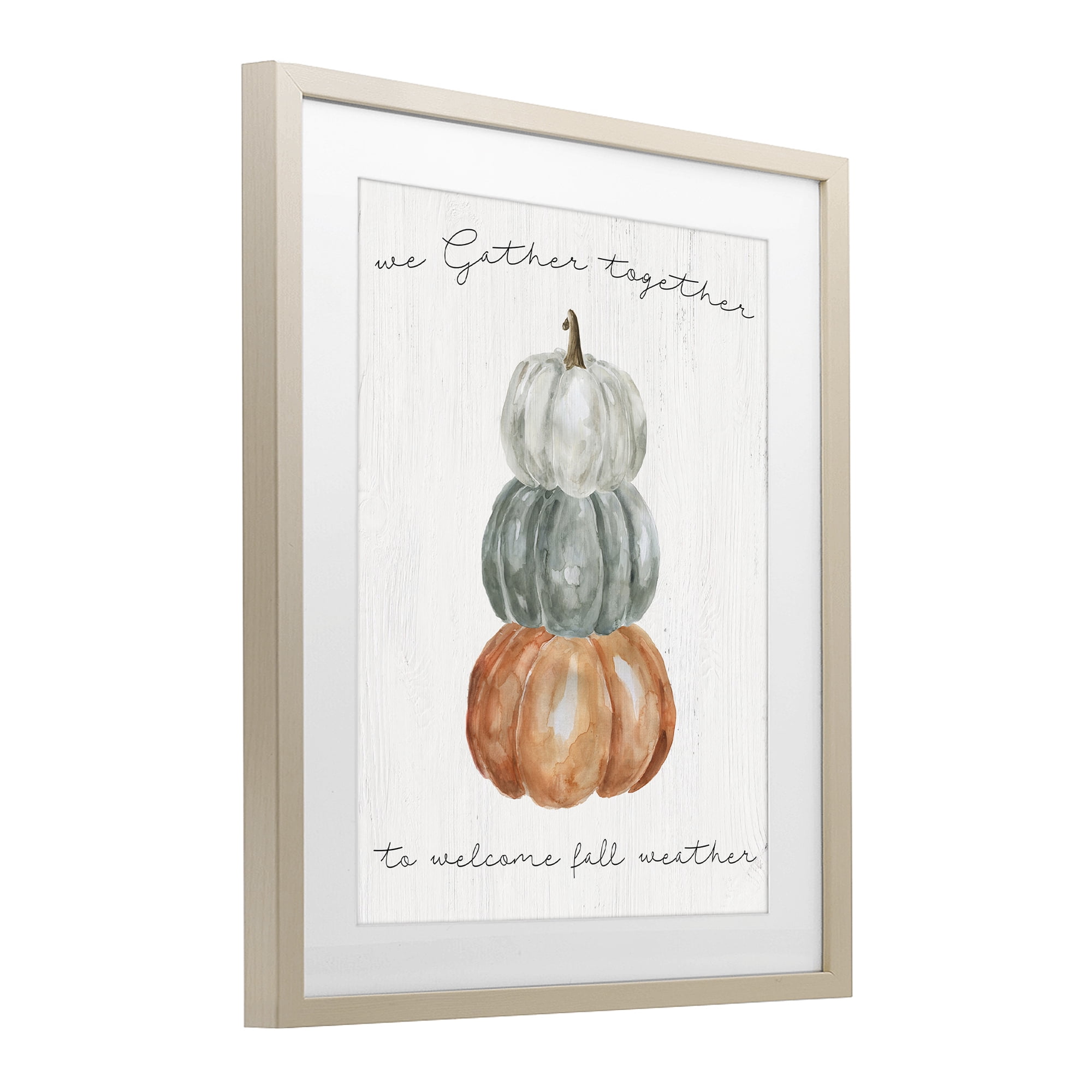 Stupell Industries Gather Together Fall Weather Birch Framed Print Under Glass, design by Livi Finn