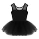 thumbnail image 5 of Niños Niñas mangas cortas Lyrical Classique malla elástica empalme espalda en forma de U Ballet danza gimnasia leotardo niñas vestido tutú, 5 of 5