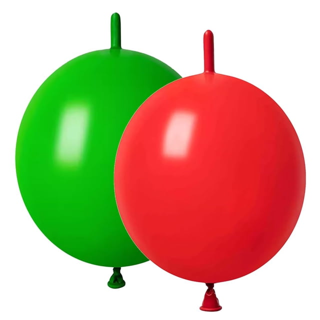 Globo ADIDO EVA de 12 pulgadas, rojo y verde, eslabón, 80 unidades, para fiestas