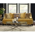 thumbnail image 2 of Furniture of America Traditional Fabric Erlene Sofa, Gold, 2 of 5